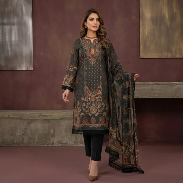 Black_Muslin_Straight_Unstitched_Suit_Set_For_Women