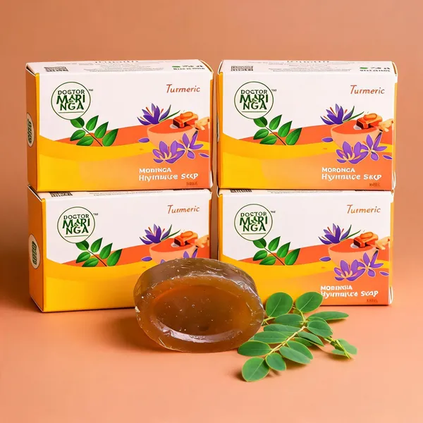 Moringa_Turmeric_Aloe_Vera_Brightening_Handmade_Bath_Soap_-_Pack_Of_4