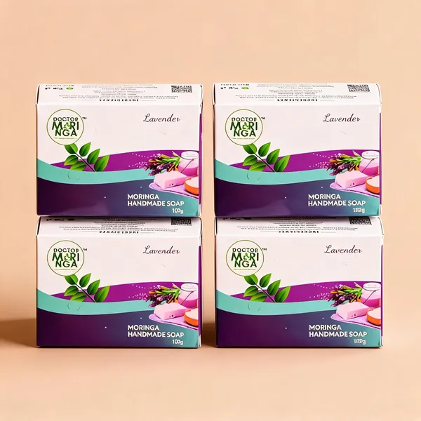Moringa_Lavender_Rose_Soothing_Handmade_Bath_Soap_-_Pack_Of_4