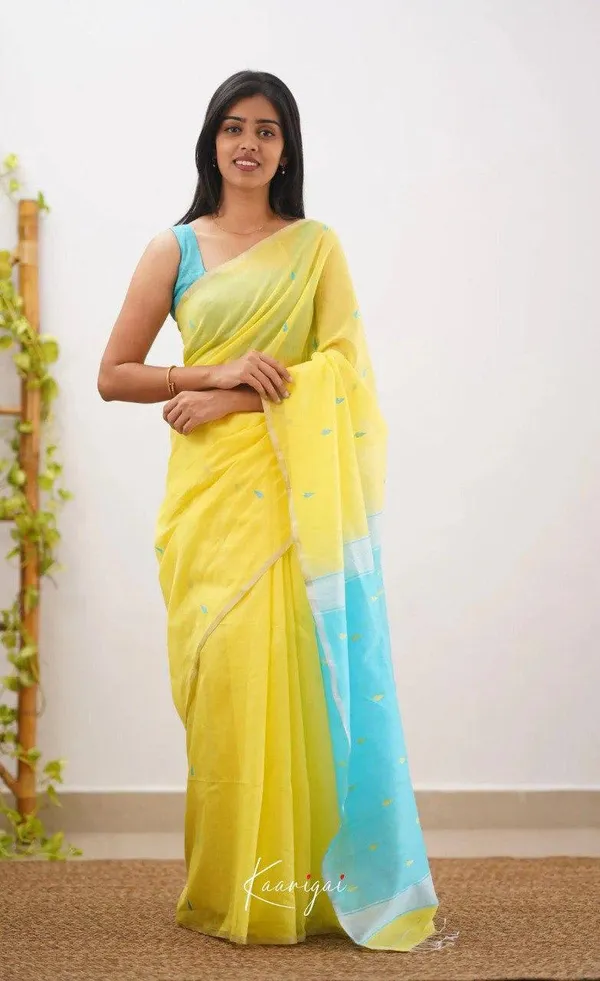 Yellow_Printed_Saree_for_Women