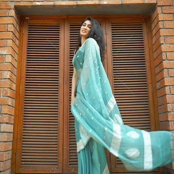 Aqua_Embroidered_Saree_for_Women