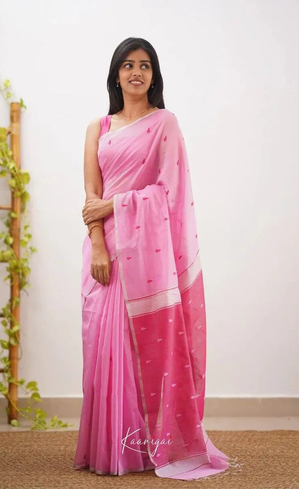 Pink_Motif_Border_Saree_for_Women