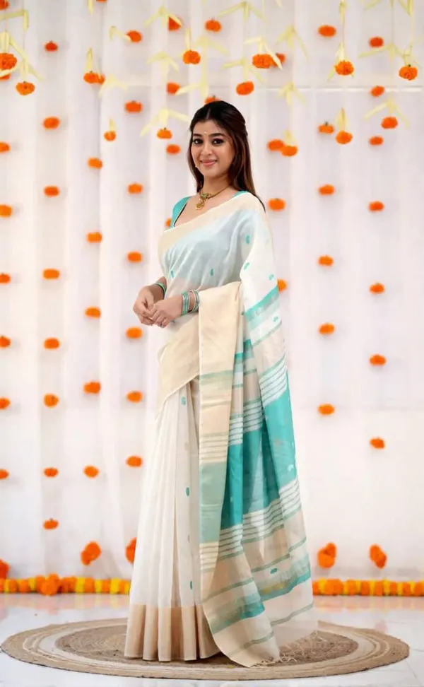 Off_White_Woven_Traditional_Saree_for_Women