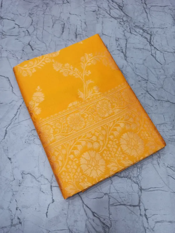 Yellow_Woven_Pattern_Saree_for_Women