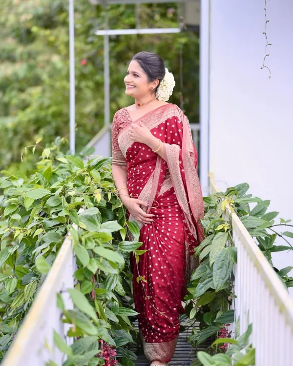 Maroon_Textured_Regular_Fit_Saree_Blouse_for_Women