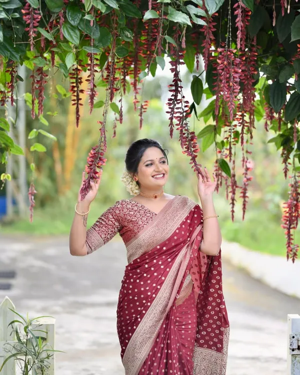 Maroon_Textured_Regular_Fit_Saree_Blouse_for_Women