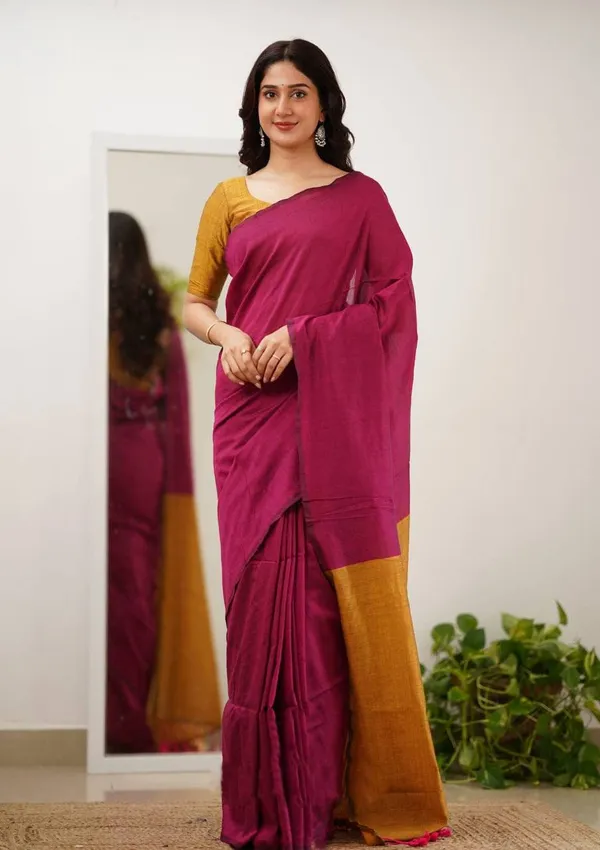 Magenta_Traditional_Saree_for_Women