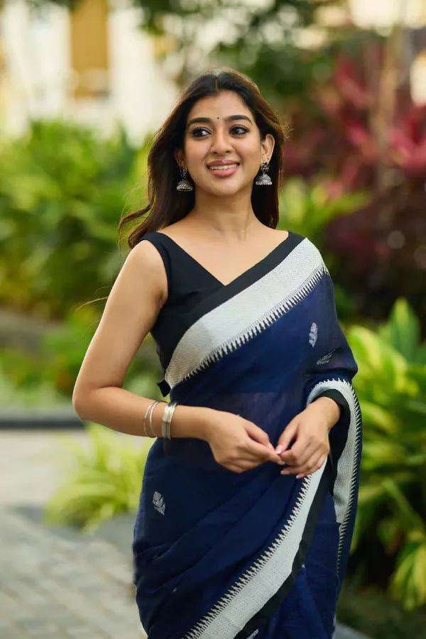 Navy_Blue_Printed_Saree_for_Women
