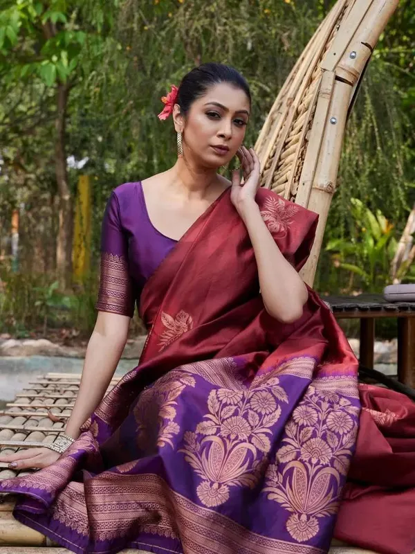 Maroon_Silk_Saree_for_Women