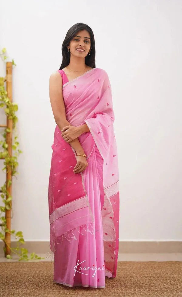 Pink_Motif_Border_Saree_for_Women