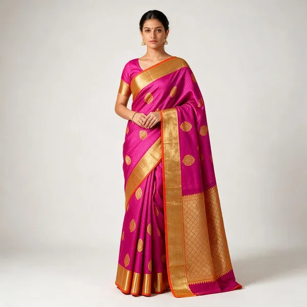 Magenta_Silk_Woven_Saree_For_Women