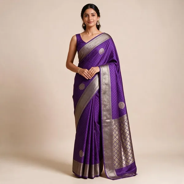 Purple_Traditional_Woven_Saree_For_Women