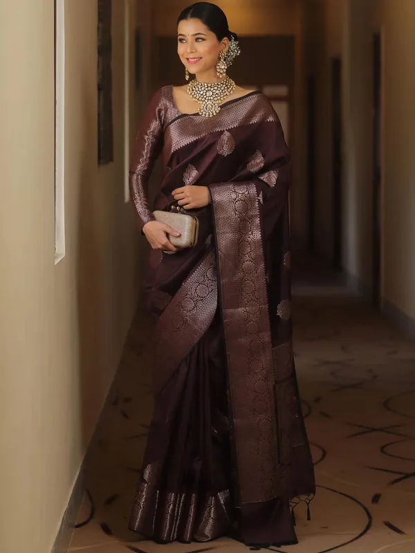 Brown_Woven_Saree_for_Women