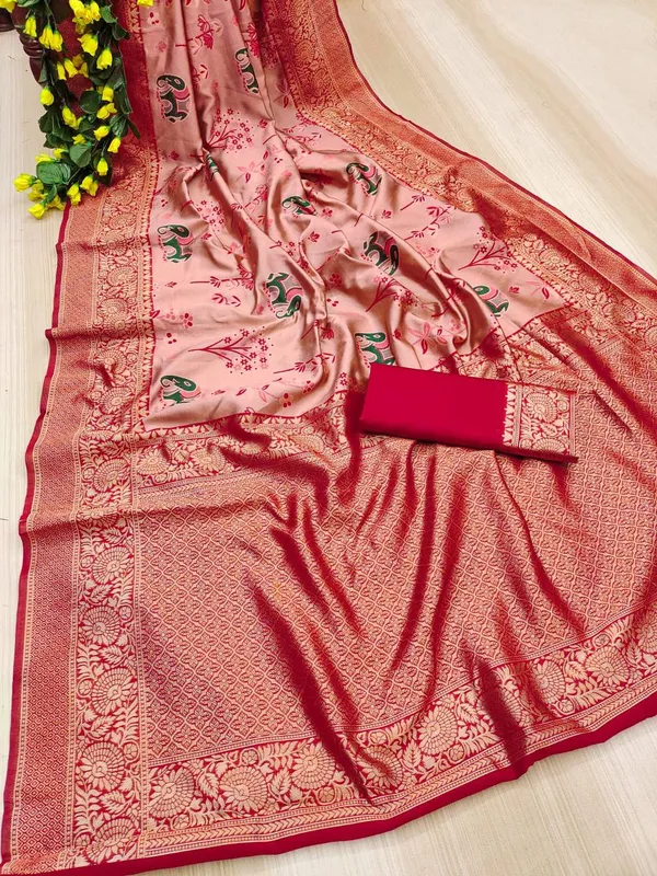 Pink_Printed_Saree_For_Women
