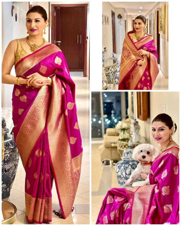 Magenta_Woven_Saree_for_Women