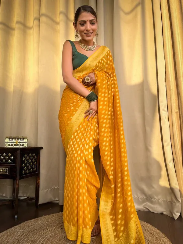 Yellow_Woven_Saree_for_Women