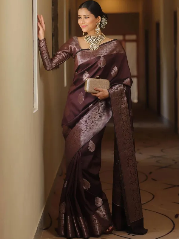 Brown_Woven_Saree_for_Women