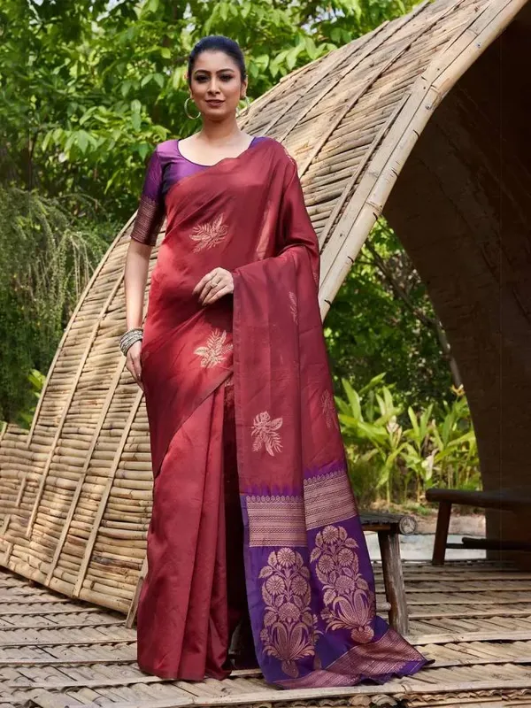 Maroon_Silk_Saree_for_Women
