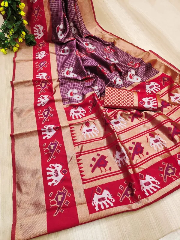 Purple_Woven_Motif_Saree_for_Women