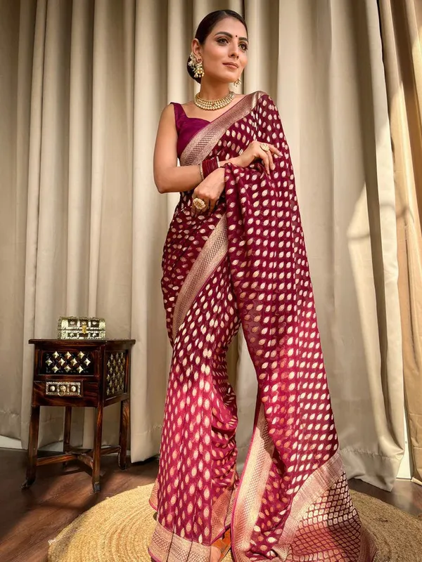 Maroon_Gold_Motif_Woven_Saree_for_Women
