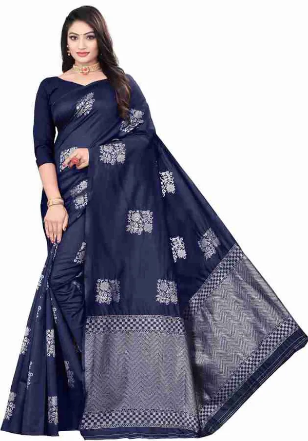 Navy_Blue_Printed_Saree_for_Women