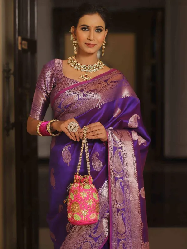 Purple_Brocade_Saree_for_Women