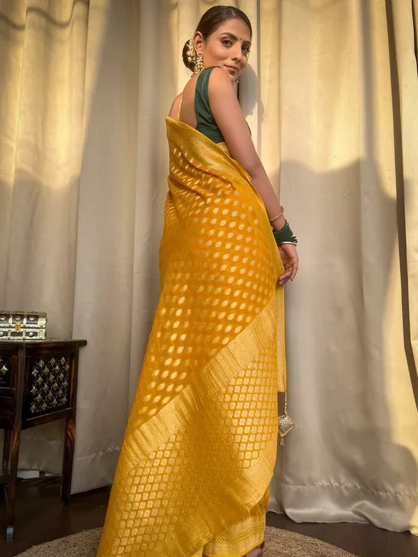 Yellow_Woven_Saree_for_Women