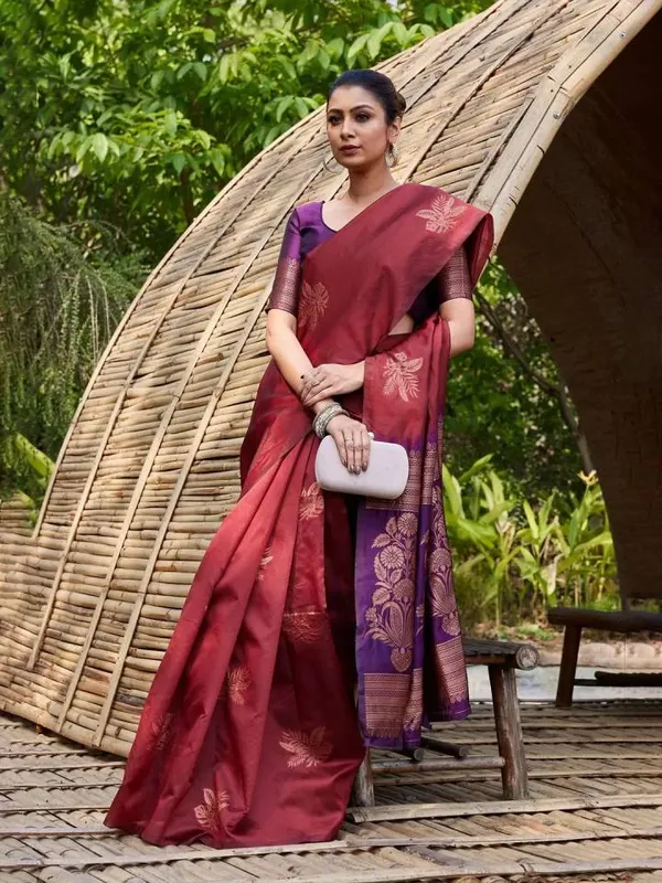 Maroon_Silk_Saree_for_Women
