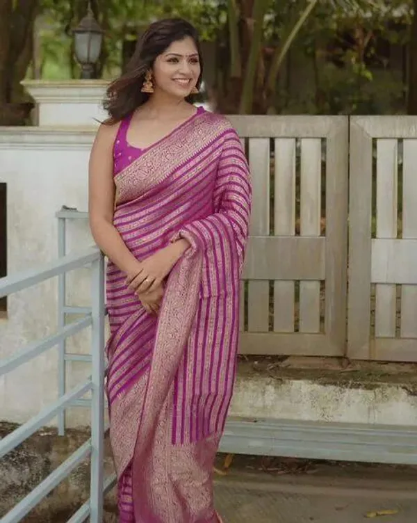 Purple_Striped_Saree_for_Women