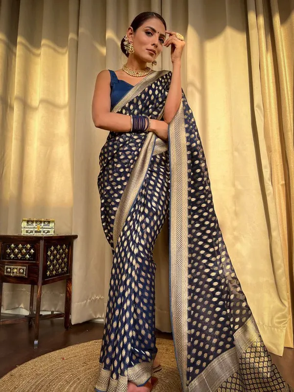 Navy_Blue_Printed_Saree_for_Women
