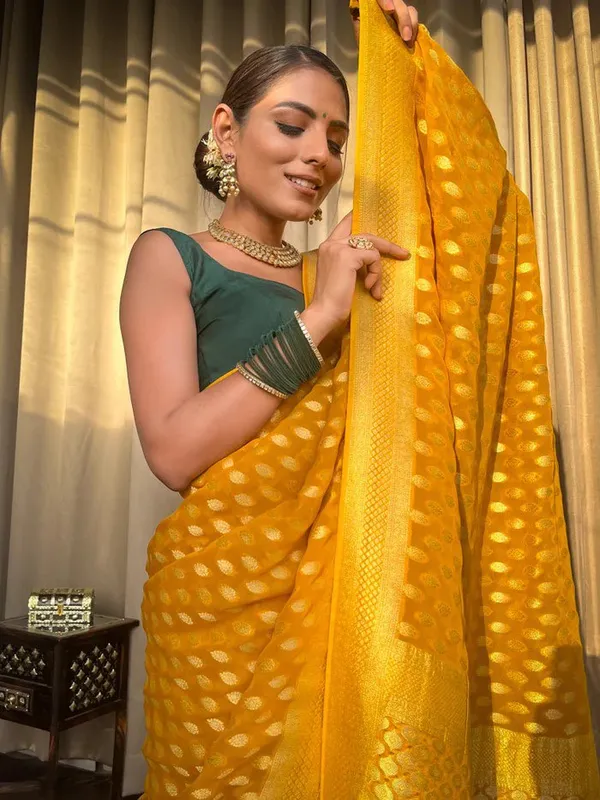 Yellow_Woven_Saree_for_Women