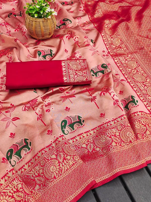 Pink_Printed_Saree_For_Women