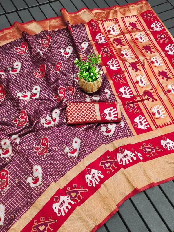 Purple_Woven_Motif_Saree_for_Women