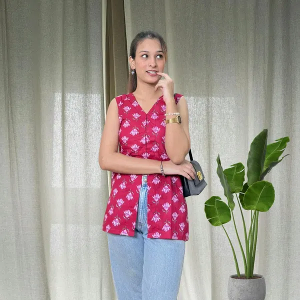 Rani_Pink_Long_Vest