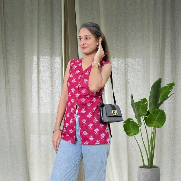 Rani_Pink_Long_Vest