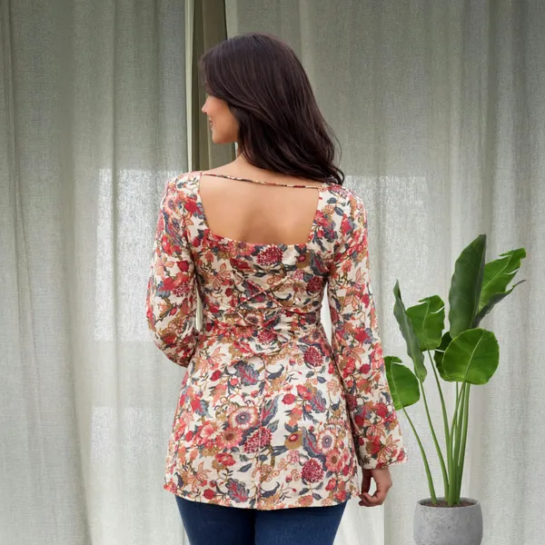 Garden_Back_Corset_Short_Kurti