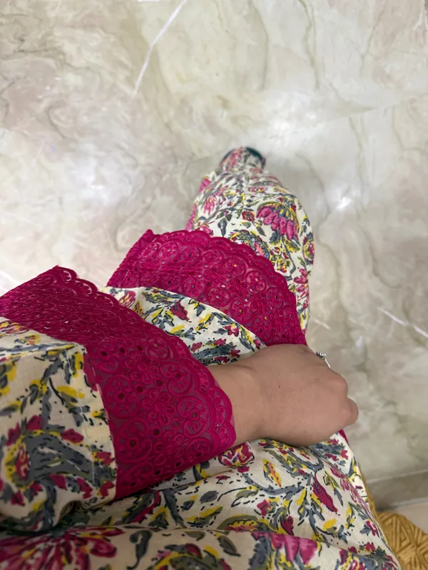 Multicolour_Pure_Cotton_Farshi_Set_With_Dupatta