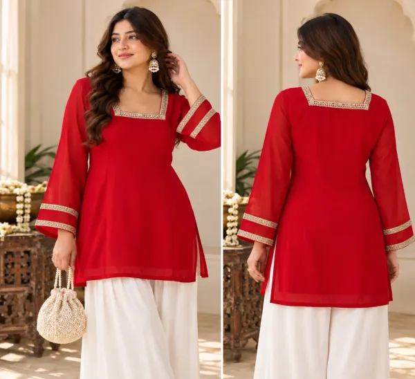 Pari_Red_Festive_Short_Kurti