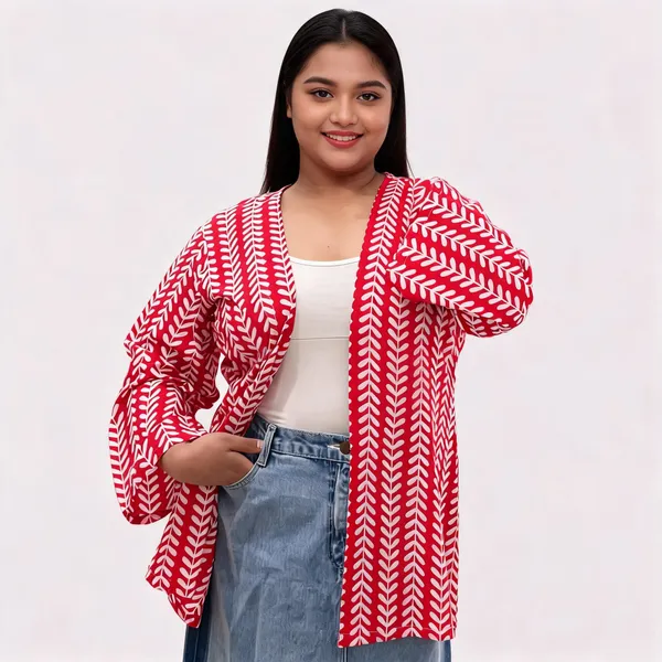Red_Pure_Cotton_Shrug_For_Women