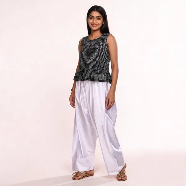 White_Pure_Cotton_Farshi_Salwar_For_Women