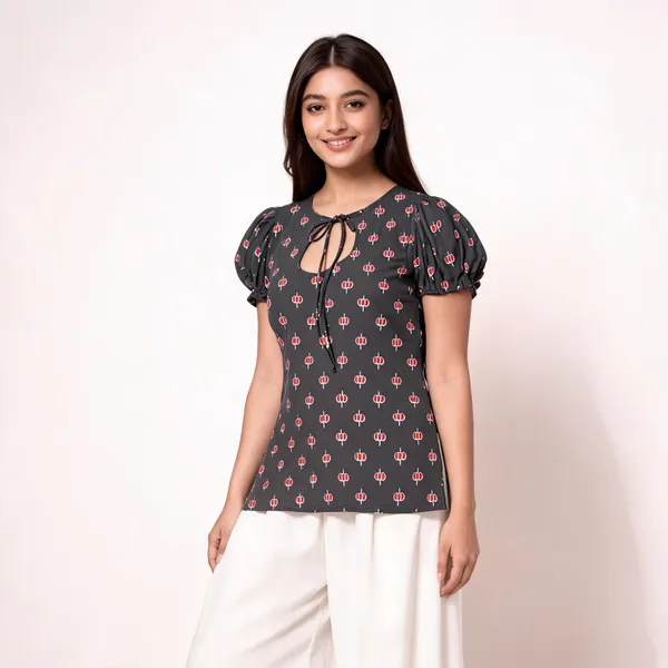 Pure_Cotton_Short_Kurti_For_Women