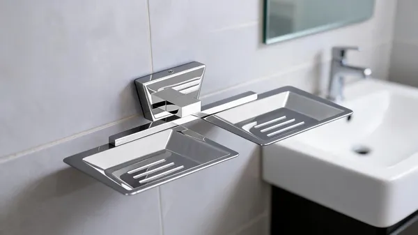Steel_Modern_Silver_Double_Tray_Bathroom_Soap_Holder