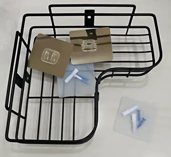 Steel_Modern_Black_Wire_Corner_Bathroom_Storage_Rack