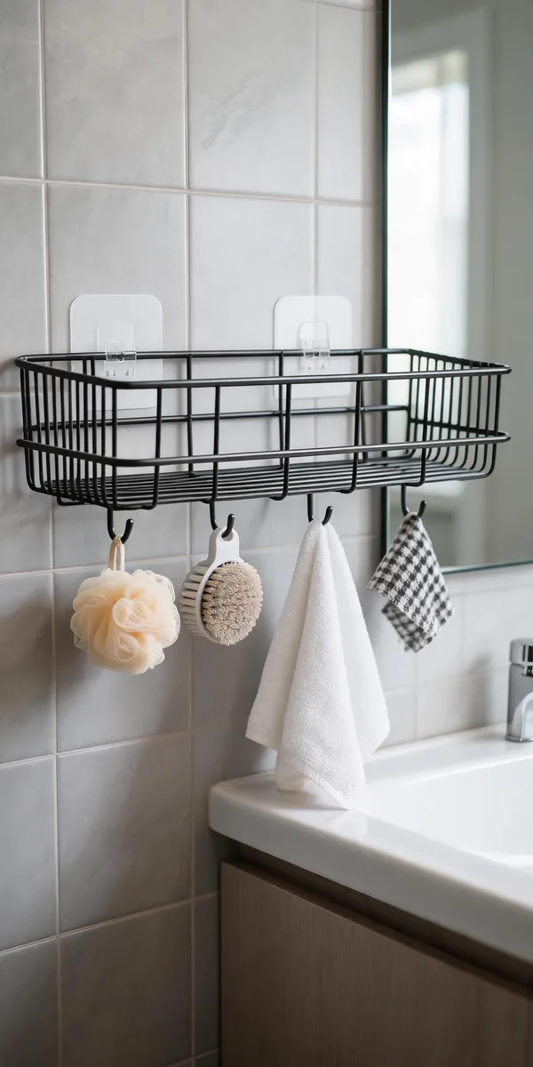Steel_Modern_Black_4-Hook_Wall-Mounted_Basket