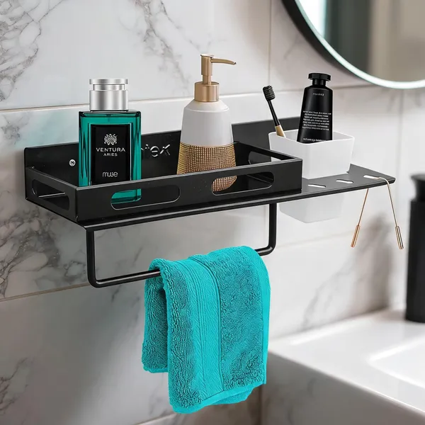 Steel_Modern_Black_Wall_Mount_Bathroom_Shelf_Organizer
