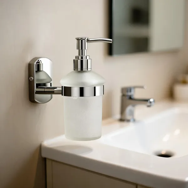 Steel_Modern_Silver_Chrome_Pump_Soap_Dispenser