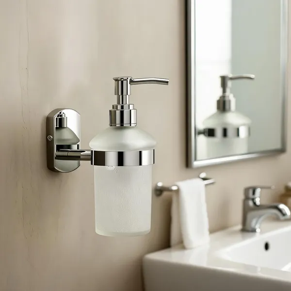 Steel_Modern_Silver_Chrome_Pump_Soap_Dispenser