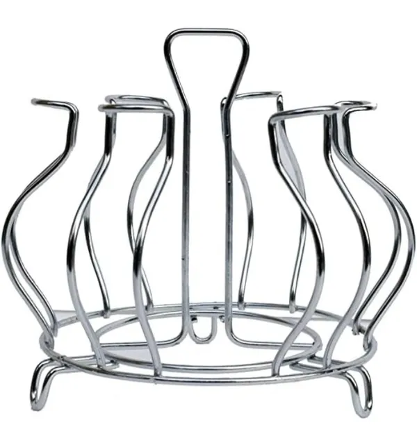 Steel_Contemporary_Chrome_Bottle_And_Glass_Stand