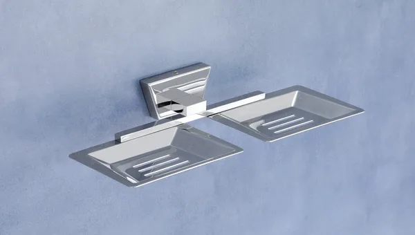 Steel_Modern_Silver_Double_Tray_Bathroom_Soap_Holder