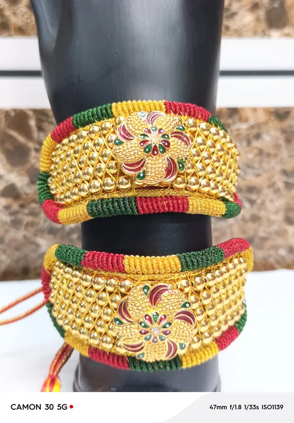 Gold_Tone_Threadwork_Enamel_Bangles_Set_for_Women